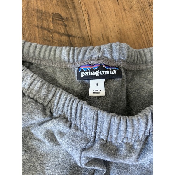 Patagonia Organic Cotton Sweat Shorts Womens Medium Gray Elastic Waist Pockets - Picture 3 of 7